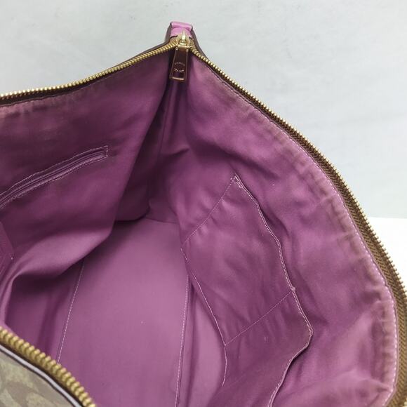 Coach Gallery Signature Brown Coated Leather Double Handles Tote Shoulder Bag - Picture 15 of 16